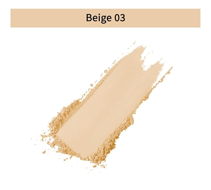 Cosmetics All Day Matte Compact Powder - Face Powder for Flawless Finish - Pressed Powder Infused with Vitamin E - 03 Beige - 0.28 oz