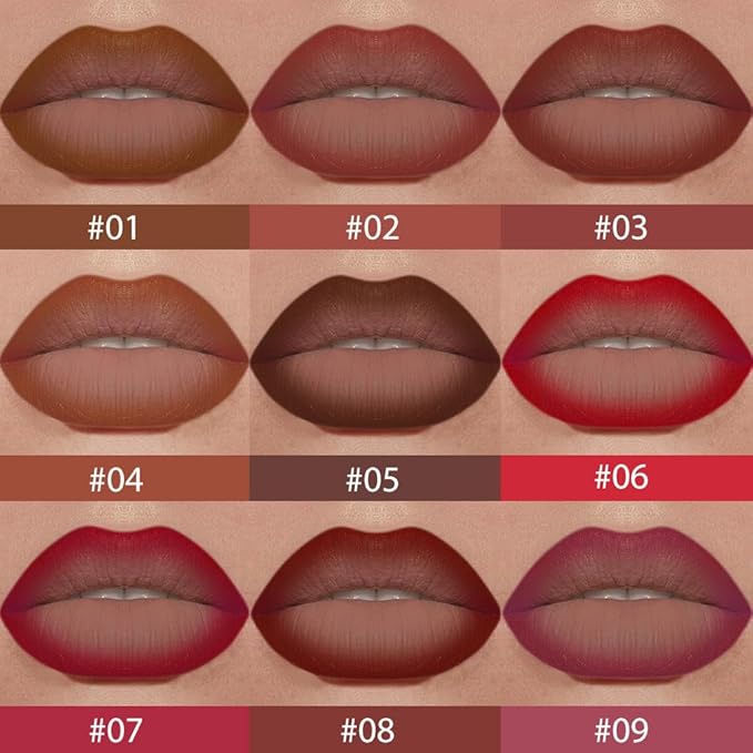 Matte Lip Crayon Lip Liner and Lipstick Combo Sets, Carmine Gradient Matte Lip Bar And Lip Liner Set, Contour Gradual Ombre Effect Lip Pencil For Old Women, Long Lasting Waterproof Smudge Proof