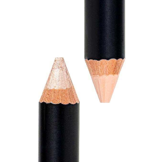 Eyebrow Highlighter Pencil Makeup Creamy Matte Brow Concealer, Shimmer Corner Brow Highlighter Stick, Eye Brightener, Gluten Paraben Cruelty Free, Cool Beige