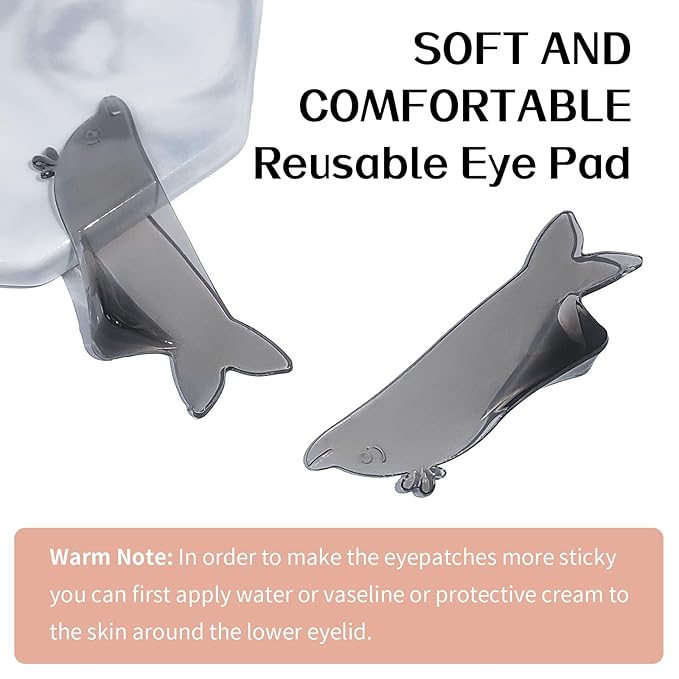 Libeauty Lash Color Kit with Reusable Dolphins Eye Patches Instant Eyelash & Eyebrow Black Coloring Kit for Hair Lasts Up 4 Weeks Brow Colour Set Suitable For DIY At Home Or Salon