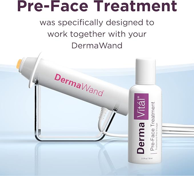 DermaVital Preface Treatment by DermaWand - Face Moisturizer Cream, Anti Aging Cream with Chamomile and Aloe, Reduce The Appearance of Wrinkles - 2 oz.