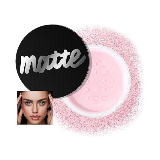 AKARY Matte Flawless Loose Powder, Makeup Setting Powder Oil Absorbing, Pores & Fine Lines Smoothing, Soft Focus Effect, Translucent Loose Face Setting Powder, Flawless Skin Loose Setting Powder, 02