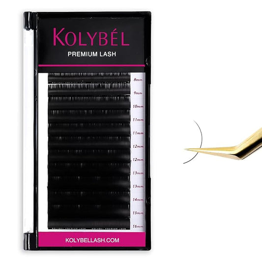 Premium Eyelash Extensions 0.15 CC Curl 12mm Single Tray Premium Individual Lash Extensions, Silk Volume & Classic Lashes Soft Matte Dark Professional Eyelashes Extension Salon Use(0.15-CC-12mm)