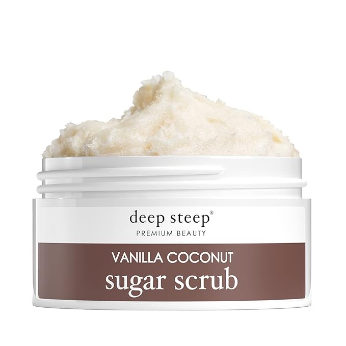 Deep Steep Sugar Scrub, 8oz (Vanilla Coconut)
