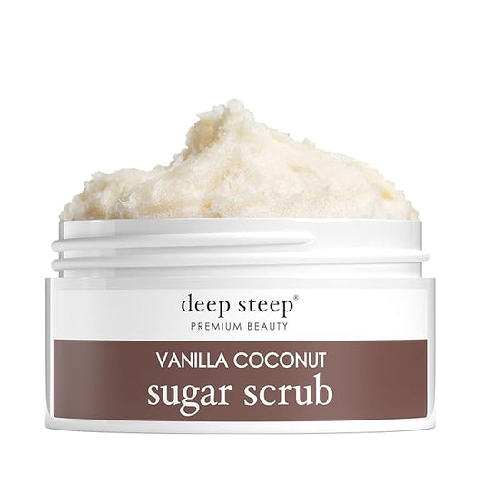 Deep Steep Sugar Scrub, 8oz (Vanilla Coconut)