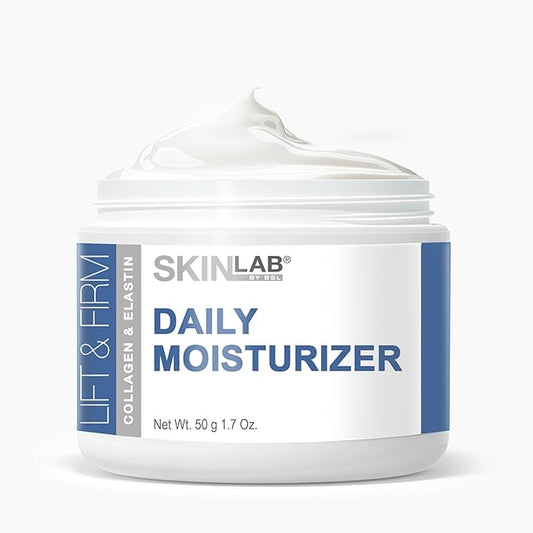 SKIN LAB Lift & Firm DAILY MOISTURIZER - Hydrolyzed Collagen & Elastin, Vitamin C and Vitamin E to Moisturize, Soften & Soothe Fine Lines and Wrinkles 1.7 Oz.