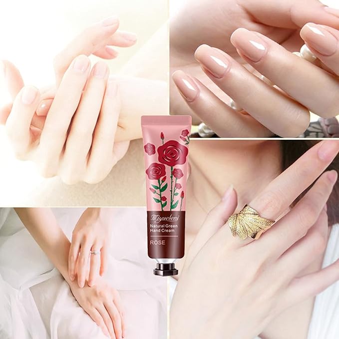 BONNIESTORE 10 Pack Plant Fragrance Hand Cream, Moisturizing Hand Care Cream Travel Gift Set With Natural Aloe And Vitamin E For Women Bridesmaid-30ml