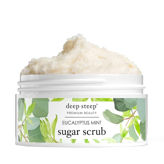 Deep Steep Sugar Scrub, 8oz (Eucalyptus Mint)