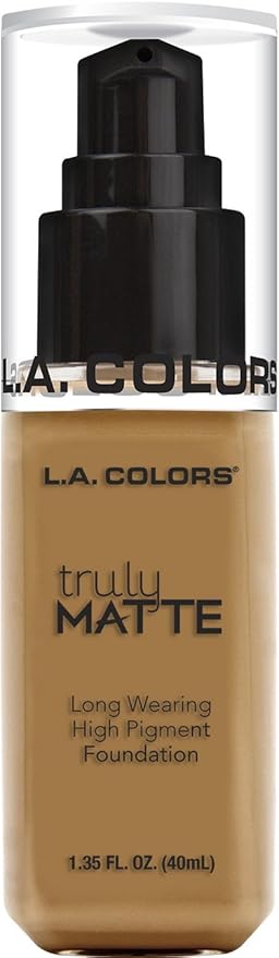 L.A. COLORS Truly Matte Foundation, Deep Tan CLM361