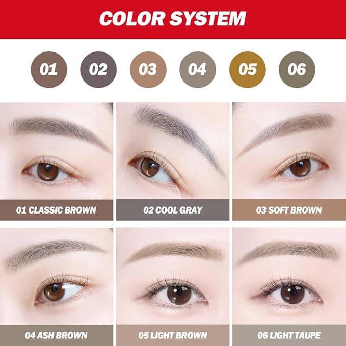 Espoir The Brow Balance Pencil #1 Classic Brown | Eye Brow Pencil that's Natural and Easy to Draw without Clumping | A Detailed and Rich Eyebrow Texture | Korean Makeup