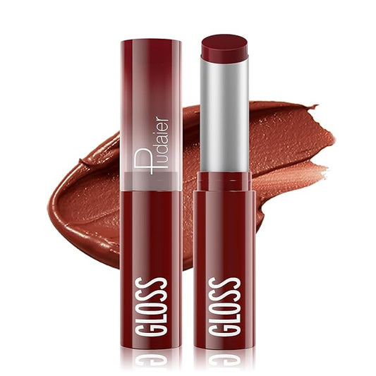 ZUK Hydrating Lip Gloss for Women and Girls, Moisturizing Creamy Lipstick for Dry Lips, Nourishing Highly Pigmented Lip Balm, Non-Sticky Tinted Lip Makeup