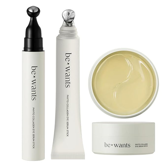 [K-Beauty] Bewants Phyto Collagen Roll-On Eye Serum, Collagen Eye Cream and Collagen Eye gel patch (60 patches)