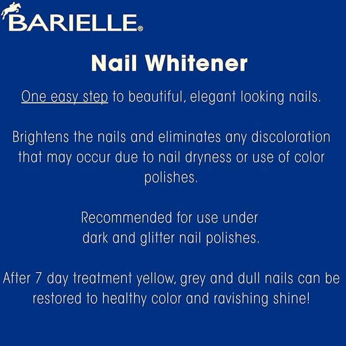 Barielle Nail Whitener for Yellow Nails or Dull Nails .47 Ounce - Whitening for Nails, Treats Yellow Nails