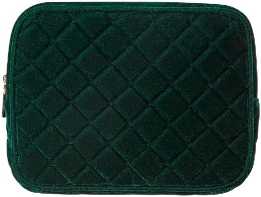 Conair Women's Double Zip Organizer-Toiletry Travel Bag-Makeup-Gifts for her, Evergreen, 1 Count (Pack of 1)