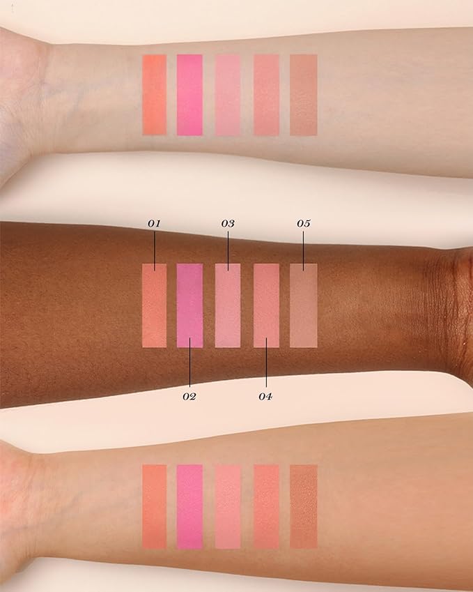 Flower Knows Swan Ballet Embossed Blush,Tangerine Matte Finish,Buildable & Blendable Powder Blush for cheeks,Natural Flush for All Skin Tones(04 Summer Blossom,5g)