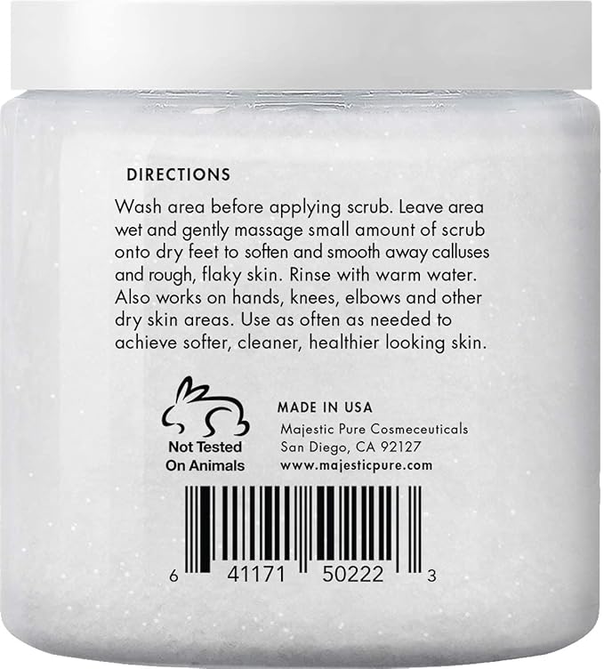 Majestic Pure Sweet Orange Scrub (10 oz) and Tea Tree Scrub (10 oz) Bundle