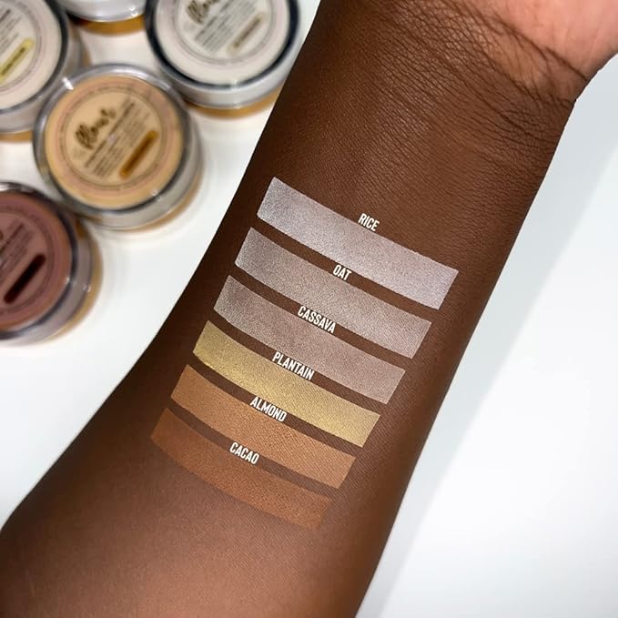 Beauty Bakerie Flour Setting Powder for Foundation, Loose Face Powder Makeup, Perfect for Oily Skin, Long-Lasting Matte Finish, Ideal for Baking and Blurring, 0.5oz, Almond (Chestnut)