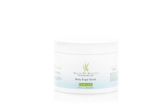 Sugar Me Smooth Body Sugar Scrub (Fresh Lime) Ultra Hydrating and Exfoliating Scrub for Nourishing Essential Body Care Body Scrub womens scrubs