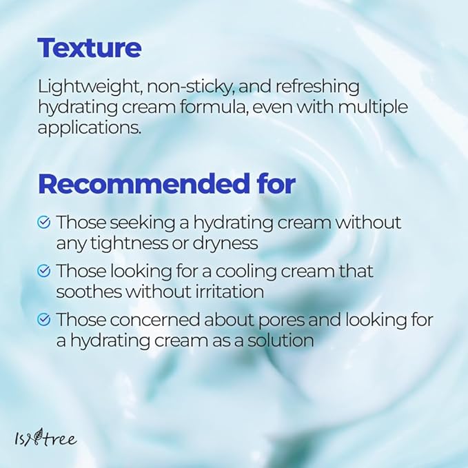IsNtree ISTREE Zinc Aqua Cream 30ml, 1.01 fl oz | Korean Skincare | Ultra-Low Molecular Hyaluronic Acid | Pore Refining & Oil Control | Cooling & Hydrating Gel Cream