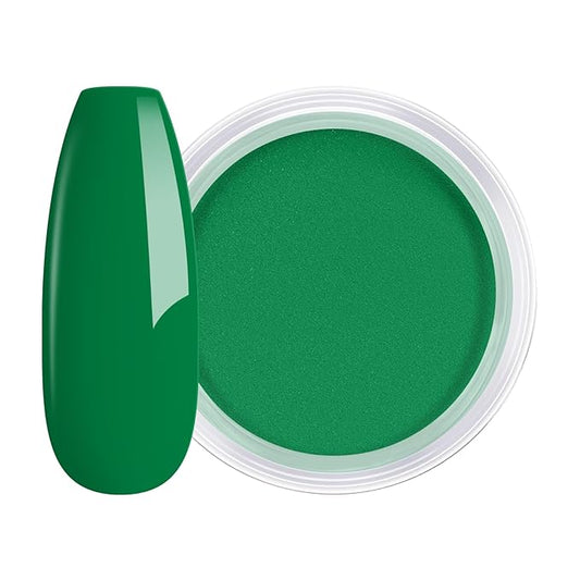 AILLSA Valentine's Day Dip Powder Emerald Green Color Nail Dipping Powder Fall Winter Gel Dip Powder for DIY Manicure Salon at Home Easy to Use Nail Dip Powder (1 Oz)