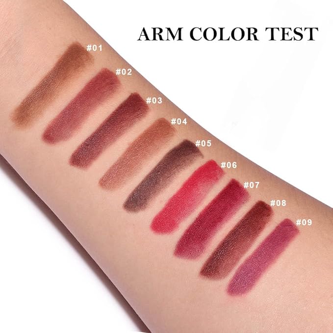 Matte Lip Crayon Lip Liner and Lipstick Combo Sets, Carmine Gradient Matte Lip Bar And Lip Liner Set, Contour Gradual Ombre Effect Lip Pencil For Old Women, Long Lasting Waterproof Smudge Proof