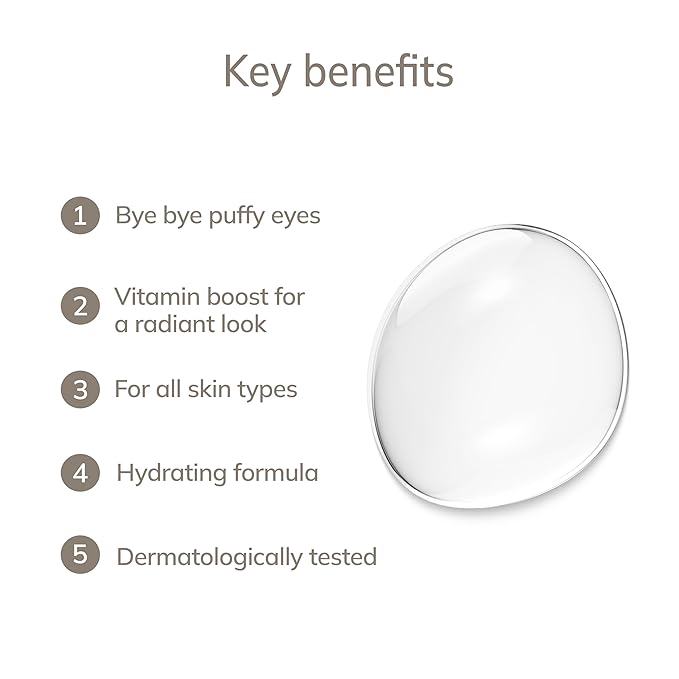 De-Puffing Eye Serum | For Dark Circles & Swollen Eyes | with Aloe Vera | Hydrating & Moisturizing | Smooths the Eye Area | Vegan | No Animal Testing | Complements GESKE SmartAppGuided™ Devices
