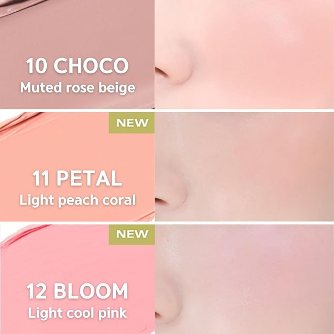 BBIA Ready To Wear Downy Cheek Cream Blush 8 Color - Creamy Blendable & Buildable Blush Dewy Texture & Matte Finish High Pigment Longlasting Lightweight Natural Face Makeup, 0.12oz (03 DOWNY APRICOT)