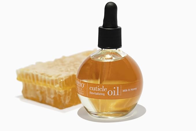 Cuccio Naturale Revitalizing- Hydrating Oil For Repaired Cuticles Overnight - Remedy For Damaged Skin And Thin Nails - Paraben/Cruelty-Free Formula - Milk And Honey - 2.5 Oz (Pack of 2)