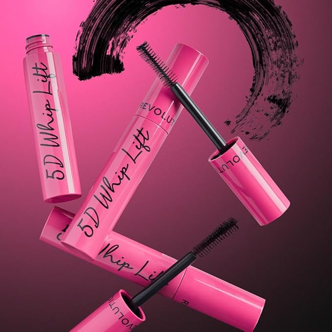 Revolution Beauty, 5D Whip Lift Mascara, Volumizing, Lengthening & Lifting Formula, Long Lasting Wear & Waterproof, Jet Black, 0.40 Fl. Oz.
