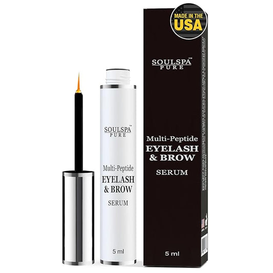 Eyelash Serum - Advanced Brow & Eye Lash Growth Formula with Biotin & Peptides - Nourishing Conditioner for Eyelashes and Brows - Promotes Thick, Healthy Eyelashes & Brows - 5 ML