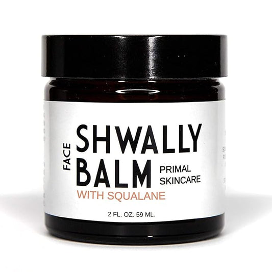 Tallow & Squalane Non-Comedogenic Face Balm - Tallow Moisturizer - 100% Grass-Fed Tallow, Squalane & Calendula Flowers - Creates Soft, Smooth Skin - 2 Oz (Mild Geranium Rose + Lavender)