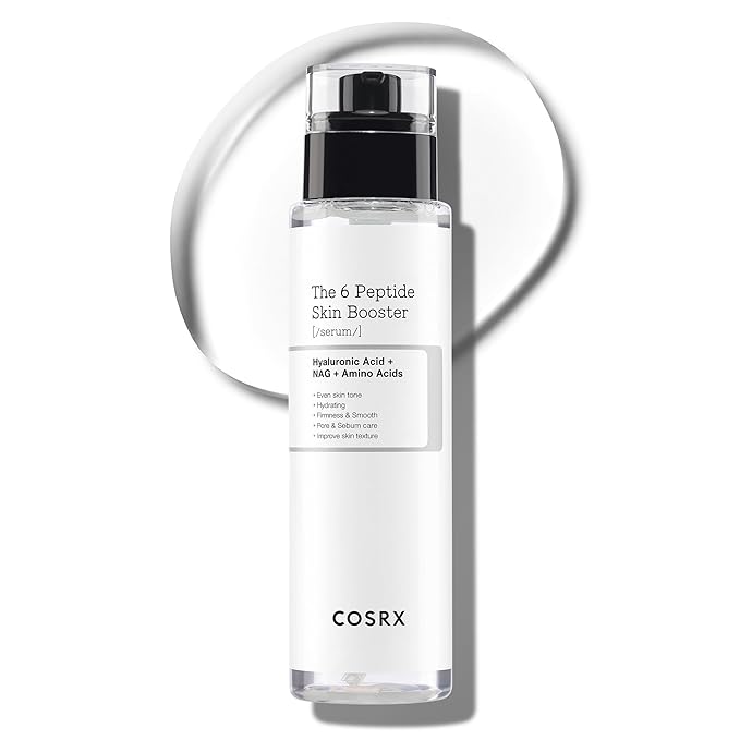 COSRX 6X Peptide Collagen Booster Toner Serum, Niacinamide & Hyaluronic Acid Facial Essence for All Skin Types, Korean Skin Care, Paraben Free, 150mL/5.07 Fl.Oz