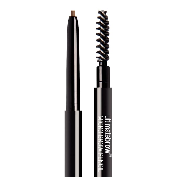 wet n wild Ultimate Brow Micro Eyebrow Retractable Pencil Bundle, Ash Brow Ultra Fine 1.5mm Tip & Soft Brown Ultra Fine 1.5mm Tip