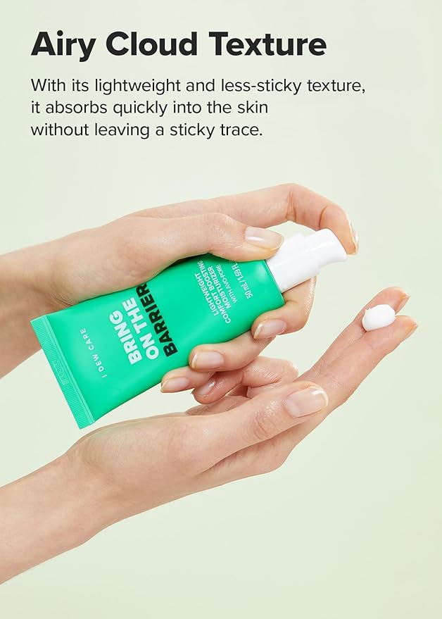 I DEW CARE Lightweight Boosting Moisturizer - Bring On The Barrier | Strengthening, Soothing for Combination Skin and Oily Skin, Balance Excess Sebum, Fast Absorption, Hydrating, 50mL