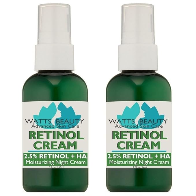 2.5% Retinol Cream for Face and Body - Lightweight, pore-friendly cream containing anti-aging retinol, hyaluronic acid, vitamin E, vitamin B5, and jojoba oil for all skin types - 4.48 oz.