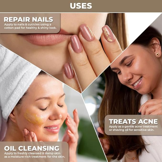 100% Plant Based Rose hip oil cold pressed organic | RoseHip Oil for Face & Skin, Natural Moisturizer, Hydrating & Nourishing, Non-Greasy - For All Skin Types