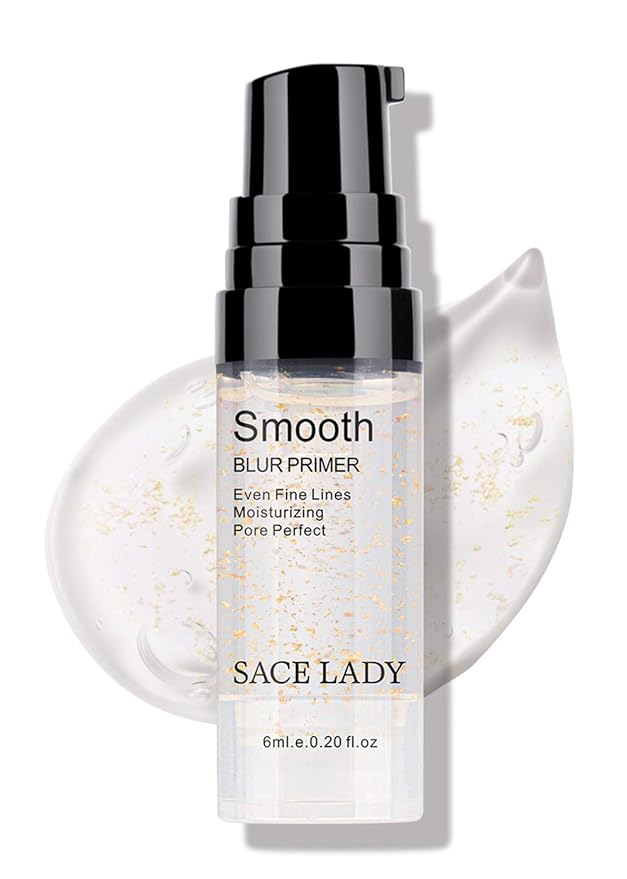 SACE LADY Face Smooth Primer and Flawless Coverage Oil Control Setting Powder, Matte Lasting Face Cosmetics Kit 2Pcs