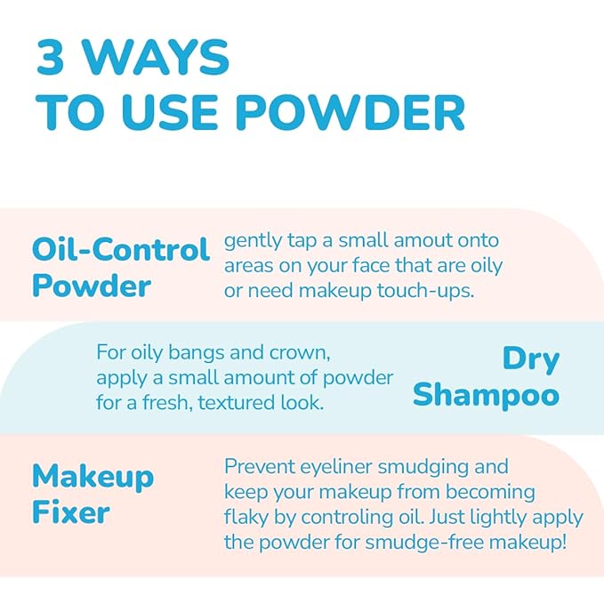 VERTTY No-sebum Blur Powder (0.9 Oz) | Vegan loose face Powder, Matte Finish | Oil Control & Makeup Setting, For all skin type, K-Beauty | Cruelty Free