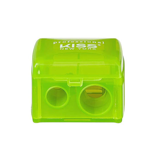 Professional Duo Pencil Sharpener, Convenient, Essential Tool for Eye liner, Lip liner, Sharpens, Easy To Clean, Compact (Sharpener)