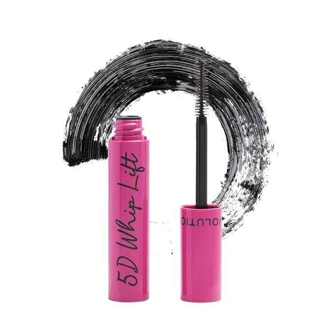 Revolution Beauty, 5D Whip Lift Mascara, Volumizing, Lengthening & Lifting Formula, Long Lasting Wear & Waterproof, Jet Black, 0.40 Fl. Oz.
