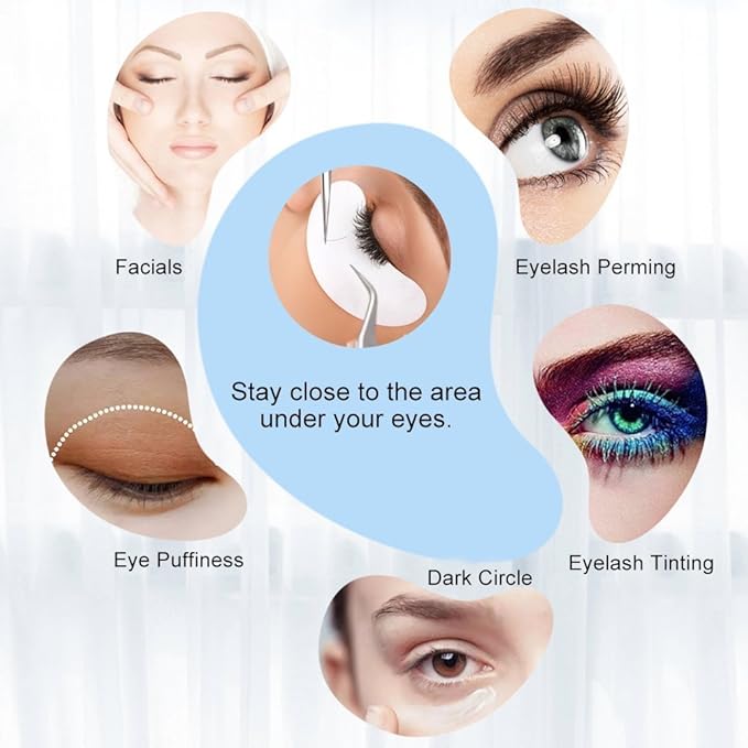 100 Pairs Under Eye Pads, Lint Free Lash Extension Under Eye Patches for Eyelash Extension,Eye Mask Beauty Tool (FOX)