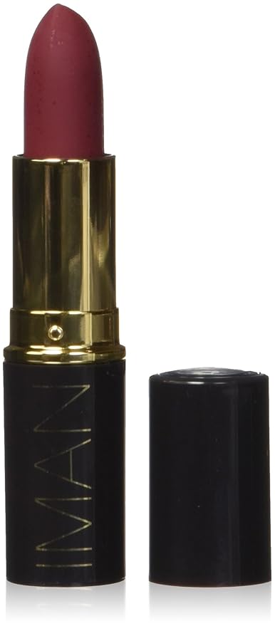 IMAN Cosmetics Moisturizing Lipstick, Dark Red, Drama Queen