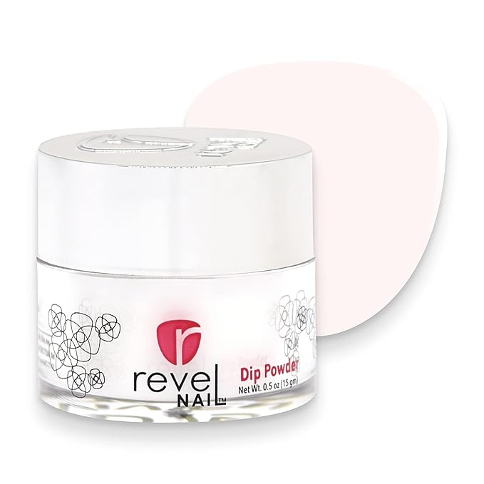 Revel Nail Dip Powder, Vivien Shade, (0.5 Ounce) Premium Color Dipping Powder for Nails, Professional French Manicure Powder, DIY Dipping Mates