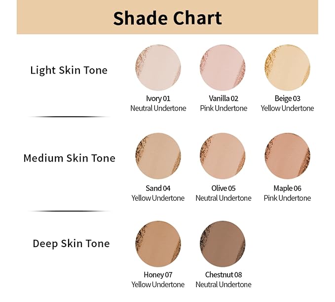 Cosmetics All Day Matte Compact Powder - Face Powder for Flawless Finish - Pressed Powder Infused with Vitamin E - 03 Beige - 0.28 oz