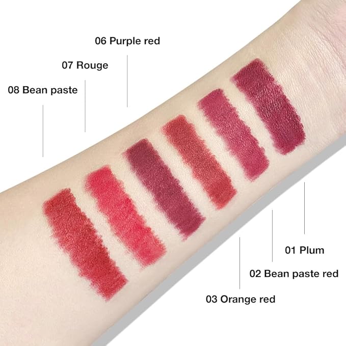 Retractable Lipliner Pencil Waterproof Makeup for Lip Liner and Eye Liner, Smooth and Creamy, Long Lasting Matte Finish, Vegan Beauty, Matte Velvet Pigmented Lip Liner (12#Bean Paste, 1)