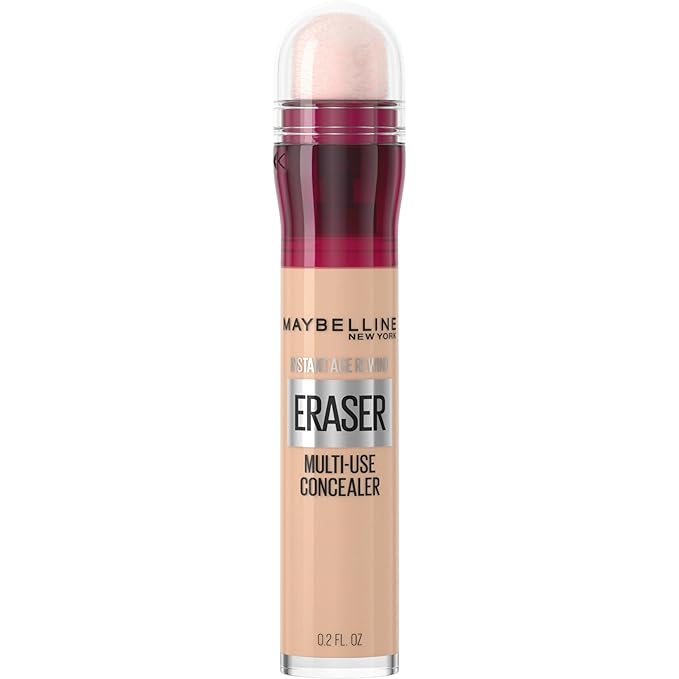 Maybelline Instant Age Rewind Eraser Dark Circles Treatment Multi-Use Concealer, 115, 1 Count & Fit Me Matte + Poreless Pressed Face Powder Makeup & Setting Powder, Classic Ivory, 1 Count