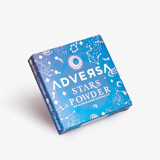 ADVERSA - Highlighter Makeup - Stars Powder Line - Illuminating Powder, Face Makeup, Powder Makeup, Beauty & Personal Care - Vegan Makeup, Cruelty Free, Gluten & Paraben Free - Color Champagne