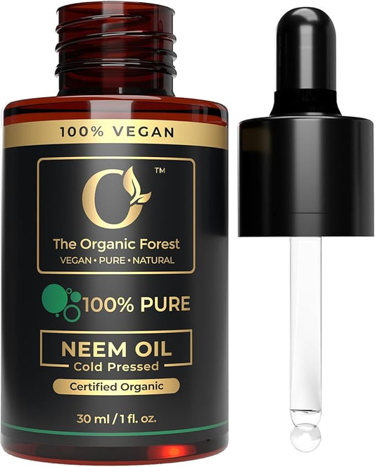 100% Pure and Natural Cold Pressed Neem Oil | Skin & Hair Care & Soap Making | Multi-Purpose Moisturizing and Hydrating Carrier Oil