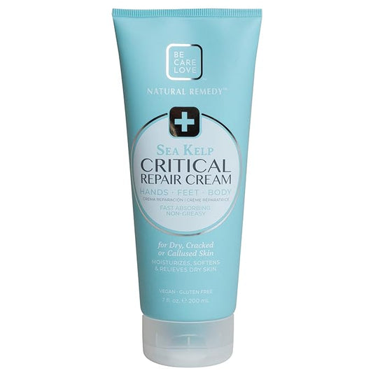 BCL Spa Critical Repair Cream with Organic Arnica Flower + Sea Kelp, intensely hydrating Argan Oil + Shea Butter to soothe + soften skin. 7 Fl Oz