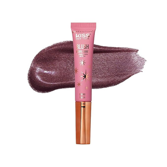 Professional Pearl Liquid Blush Beauty Wand, High Pigment Glow for Cheek, Eye & Lip, Non-Greasy Hydration Lightweight with Sponge-Tip Applicator (Daring Dahlia)